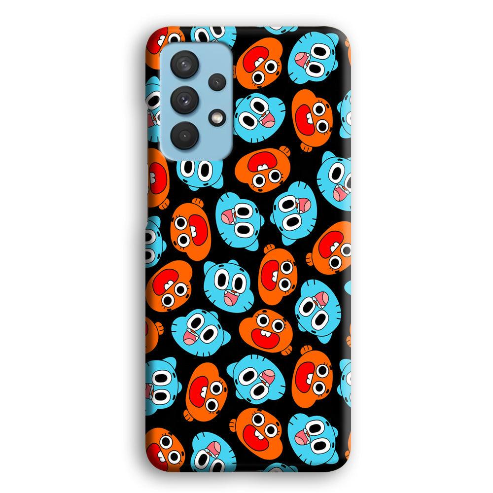 Gumball Sibling Patern of Face Samsung Galaxy A32 Case-Oxvistore