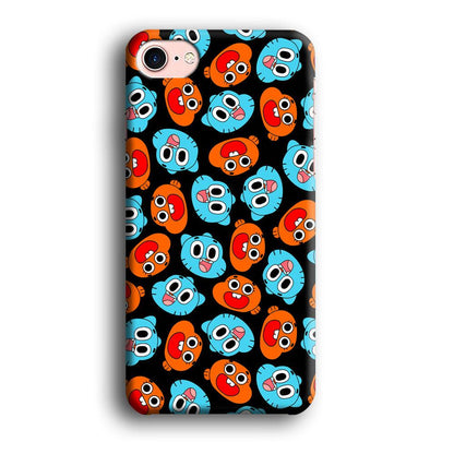 Gumball Sibling Patern of Face iPhone 8 Case-Oxvistore