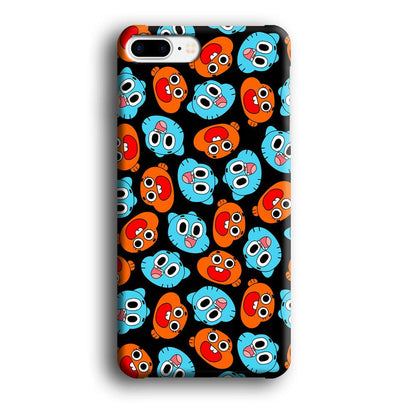 Gumball Sibling Patern of Face iPhone 8 Plus Case-Oxvistore