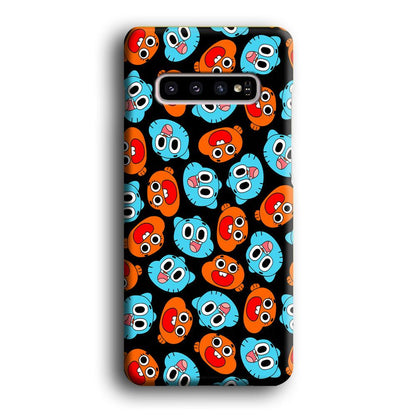 Gumball Sibling Patern of Face Samsung Galaxy S10 Plus Case-Oxvistore