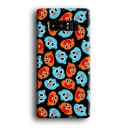 Gumball Sibling Patern of Face Samsung Galaxy Note 8 Case-Oxvistore