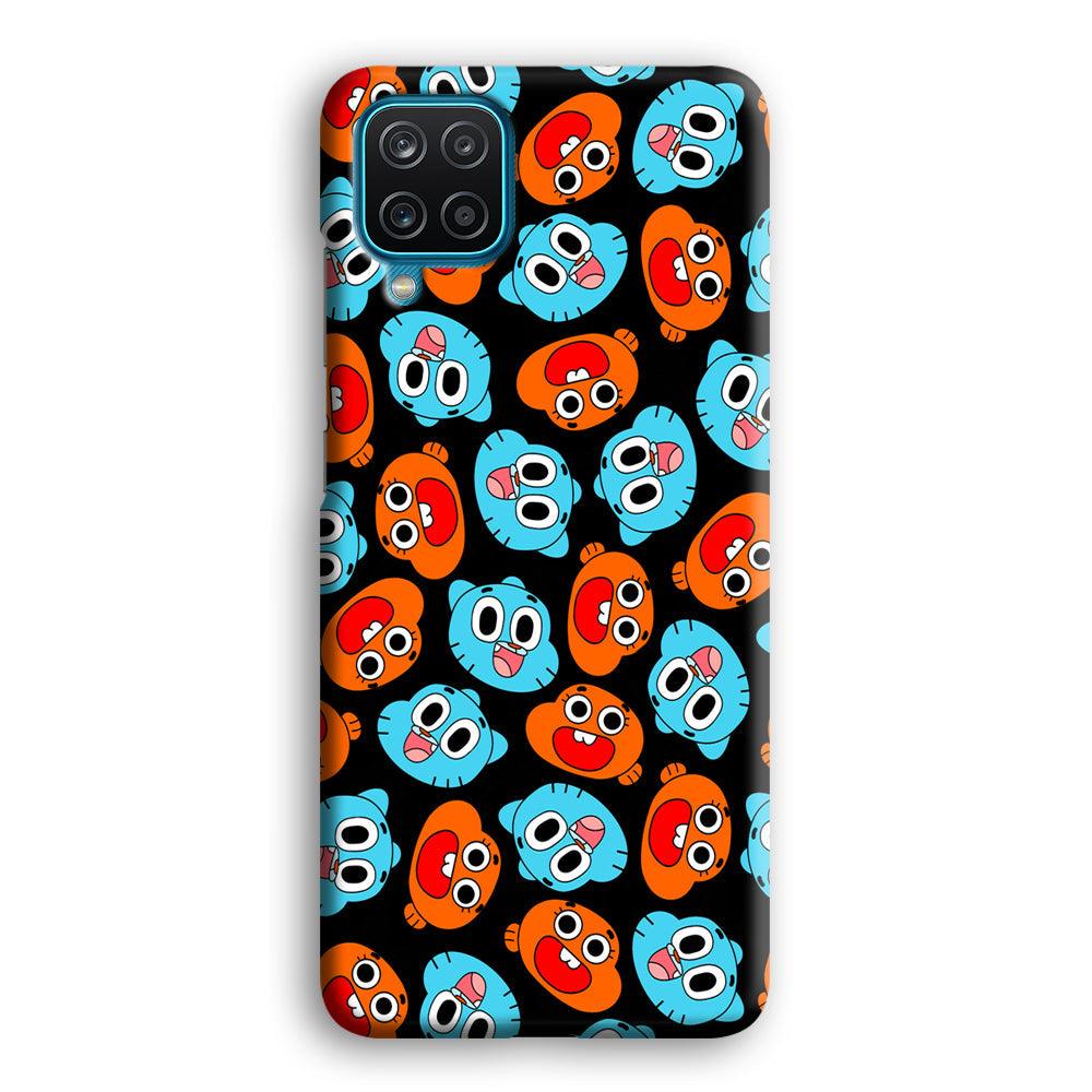 Gumball Sibling Patern of Face Samsung Galaxy A12 Case-Oxvistore