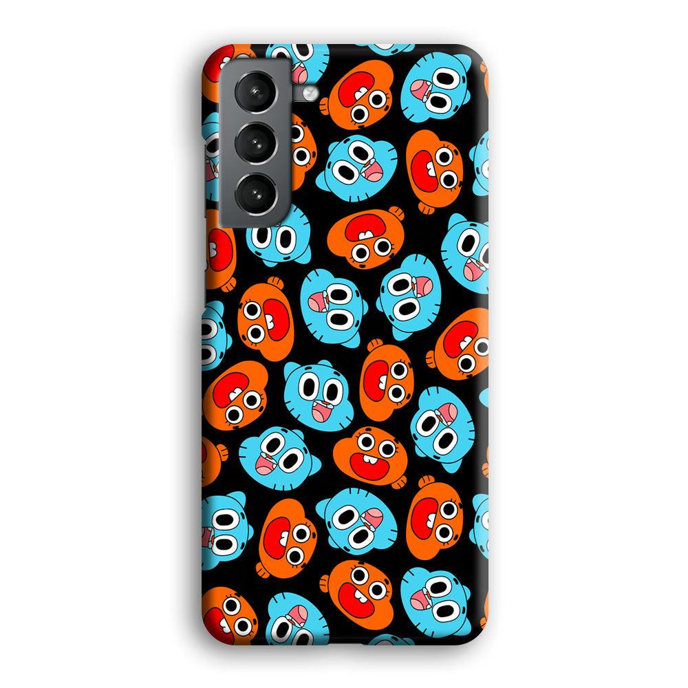 Gumball Sibling Patern of Face Samsung Galaxy S21 Case-Oxvistore