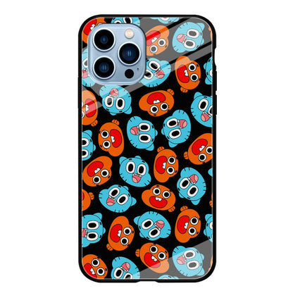 Gumball Sibling Patern of Face iPhone 13 Pro Case-Oxvistore