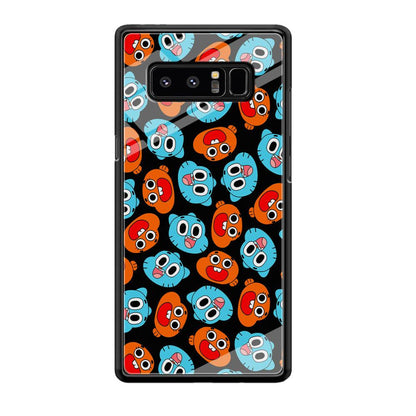 Gumball Sibling Patern of Face Samsung Galaxy Note 8 Case-Oxvistore