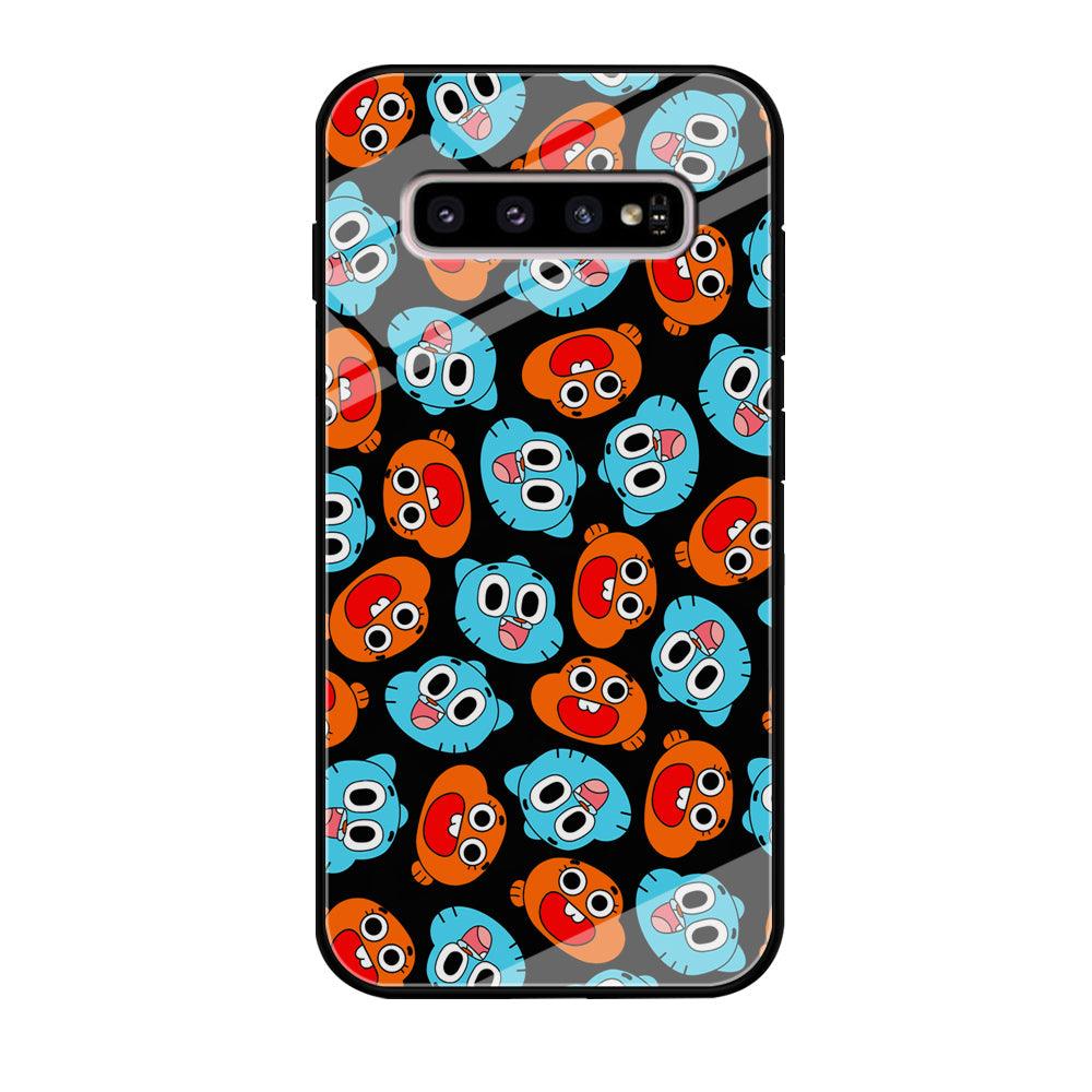 Gumball Sibling Patern of Face Samsung Galaxy S10 Plus Case-Oxvistore