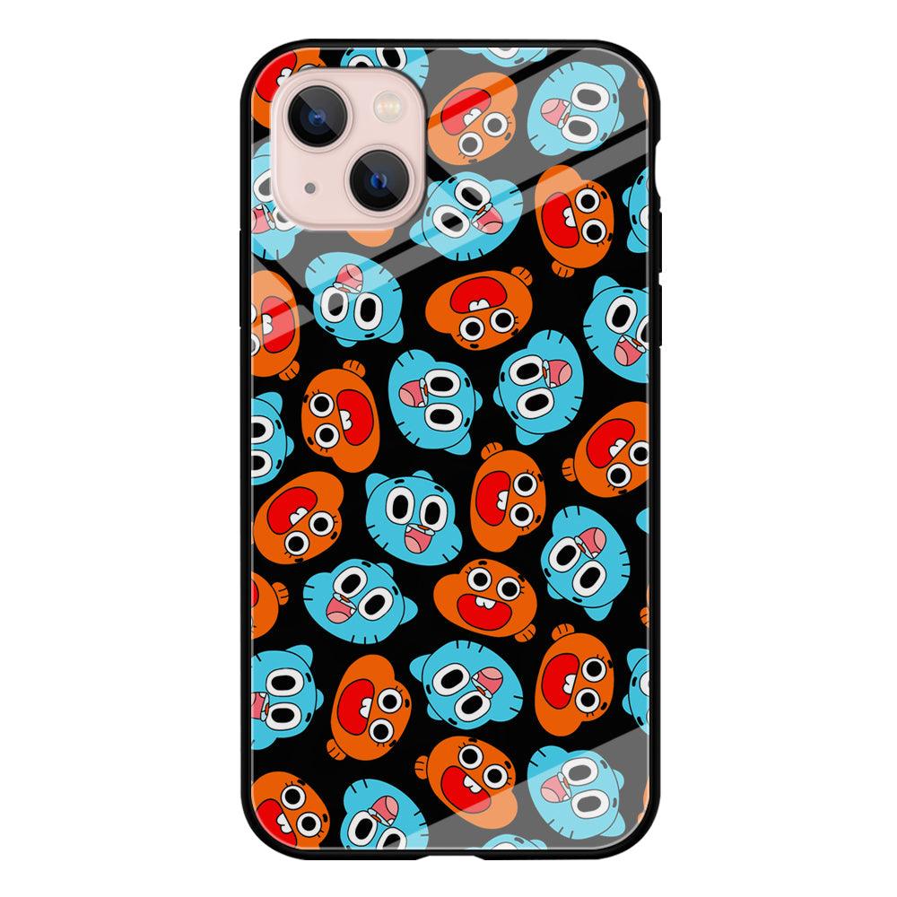 Gumball Sibling Patern of Face iPhone 13 Case-Oxvistore