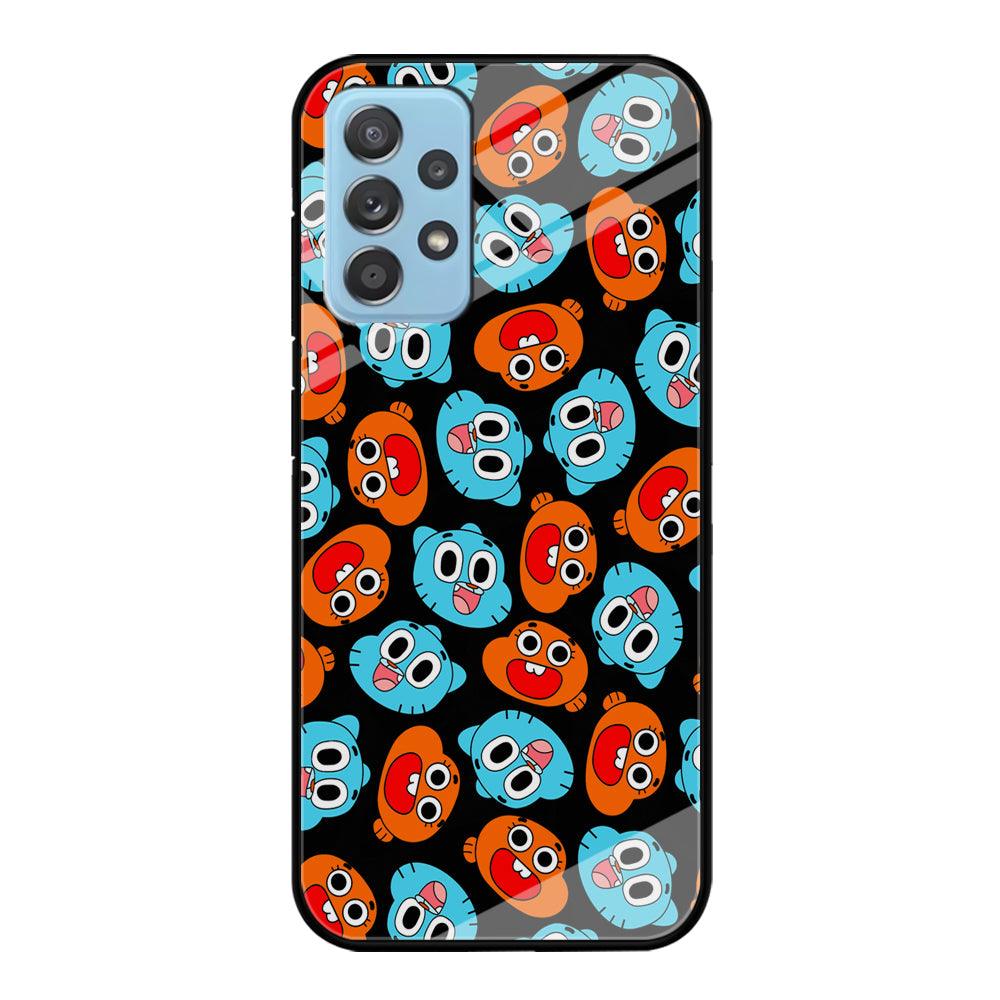 Gumball Sibling Patern of Face Samsung Galaxy A52 Case-Oxvistore