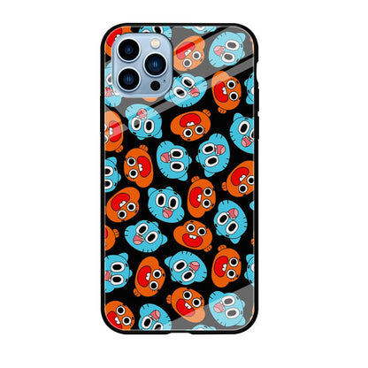 Gumball Sibling Patern of Face iPhone 12 Pro Max Case-Oxvistore