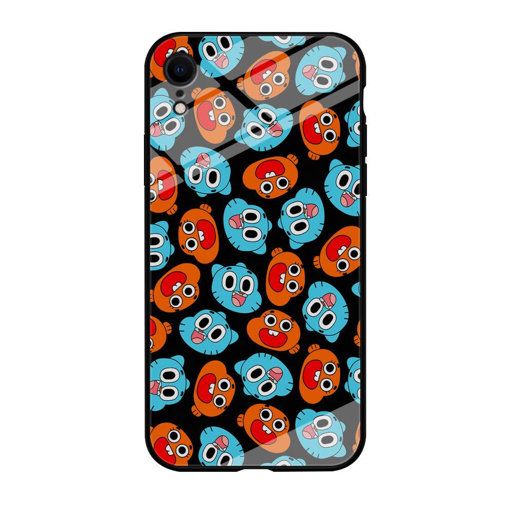 Gumball Sibling Patern of Face iPhone XR Case-Oxvistore