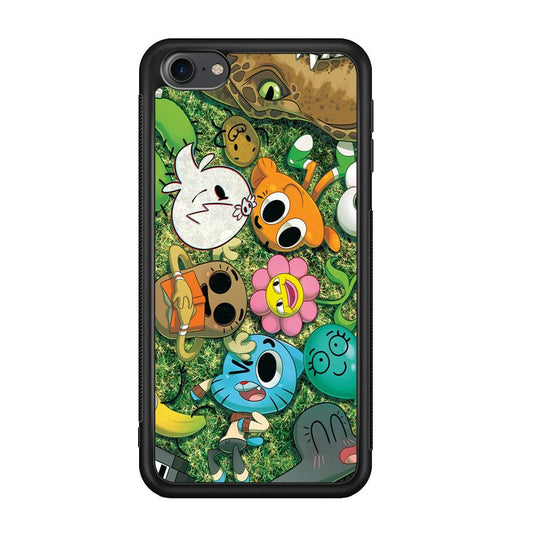 Gumball Take a Rest on Grass iPod Touch 6 Case-Rubber Black (2D Case)-Oxvistore