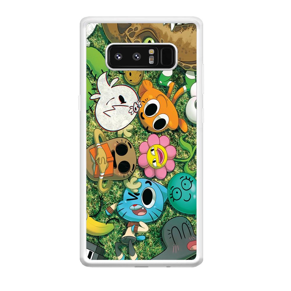 Gumball Take a Rest on Grass Samsung Galaxy Note 8 Case-Oxvistore