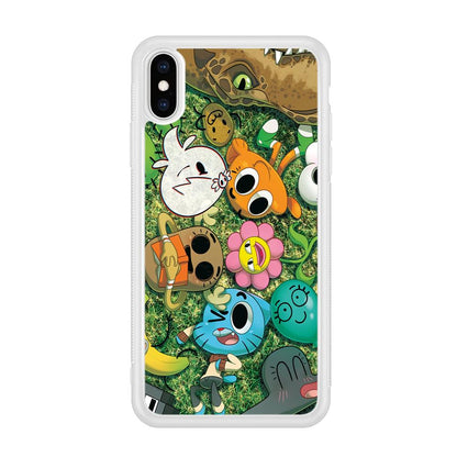 Gumball Take a Rest on Grass iPhone X Case-Oxvistore