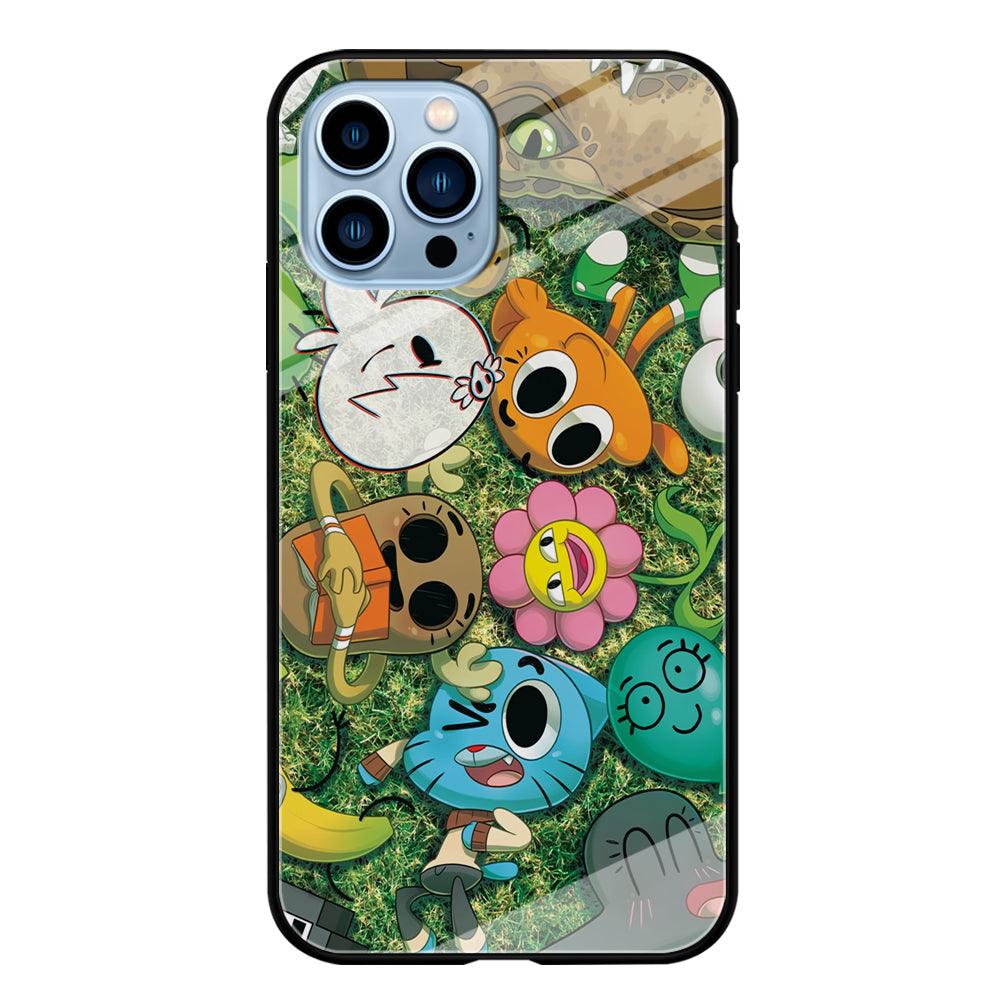 Gumball Take a Rest on Grass iPhone 14 Pro Max Case-Oxvistore