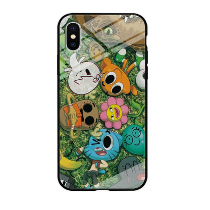 Gumball Take a Rest on Grass iPhone X Case-Oxvistore