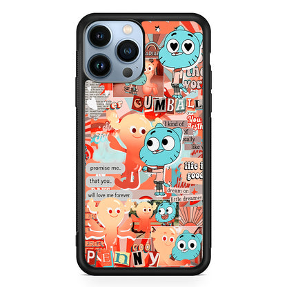 Gumball and Penny Aesthetic 2D Rubber Phone Case