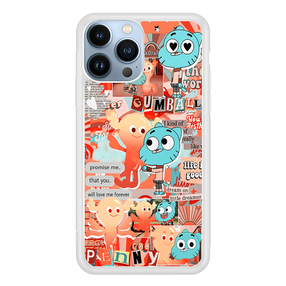 Gumball and Penny Aesthetic 2D Rubber Phone Case