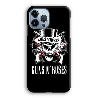 Gun N Roses White Skull iPhone 15 Pro Max Case-Oxvistore