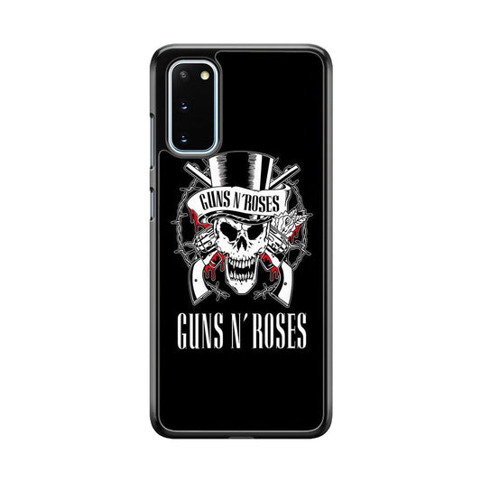 Gun N Roses White Skull Samsung Galaxy S20 Case-3D Case-Oxvistore