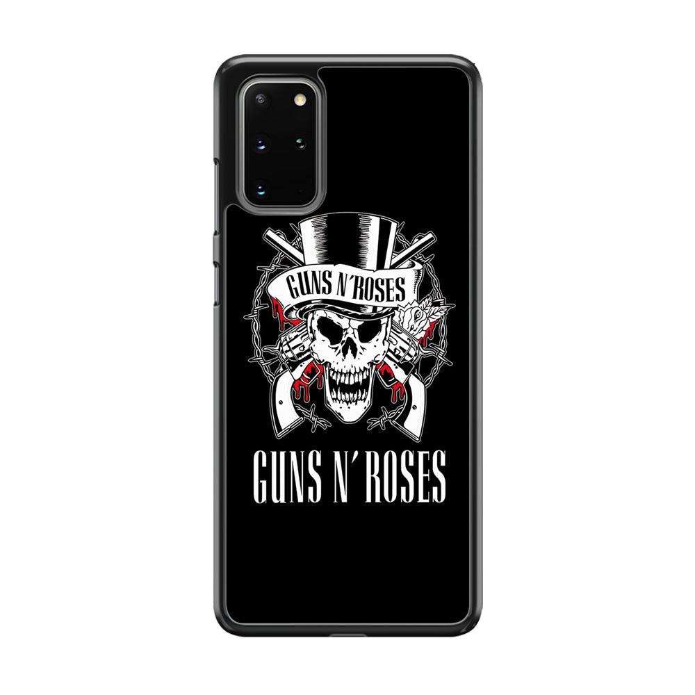 Gun N Roses White Skull Samsung Galaxy S20 Plus Case-3D Case-Oxvistore