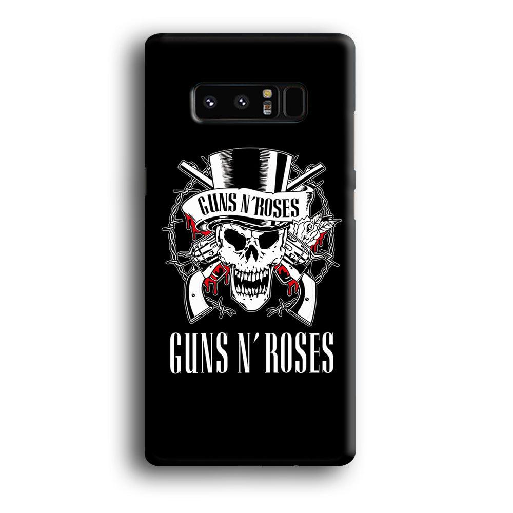 Gun N Roses White Skull Samsung Galaxy Note 8 Case-Oxvistore