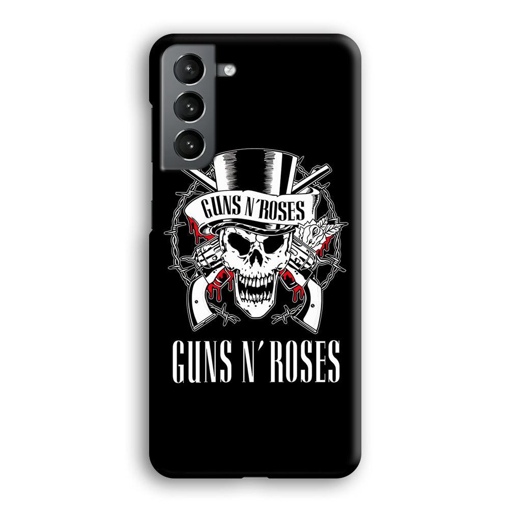 Gun N Roses White Skull Samsung Galaxy S21 Plus Case-Oxvistore