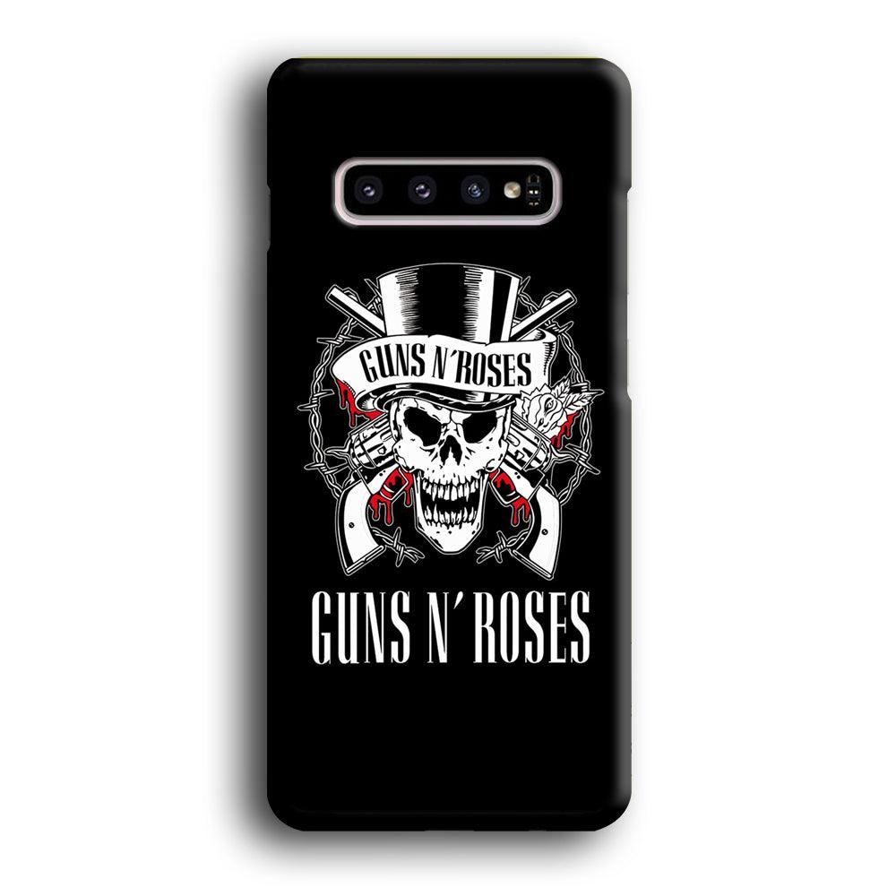 Gun N Roses White Skull Samsung Galaxy S10 Plus Case-Oxvistore