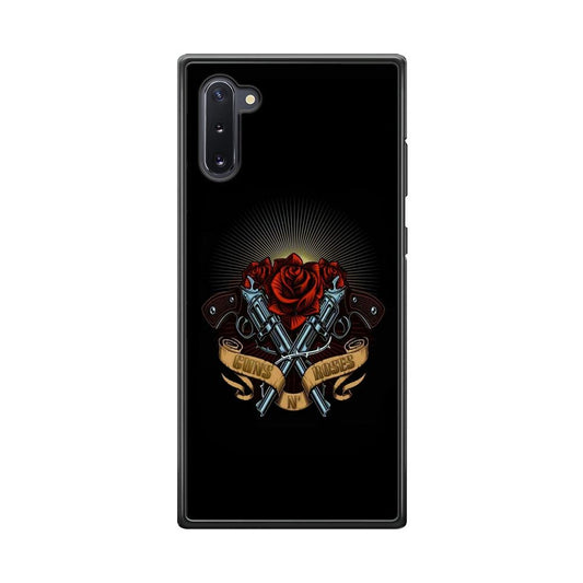 Gun's N Roses Lambency of Passion Samsung Galaxy Note 10 Case-Rubber Black (2D Case)-Oxvistore