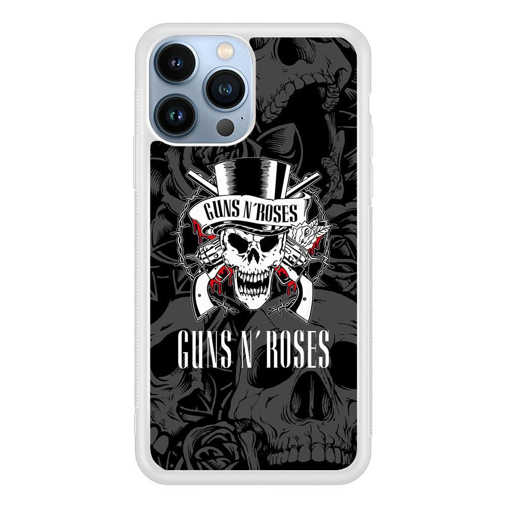 Gun's N Roses Pile of Skulls iPhone 15 Pro Case-Oxvistore