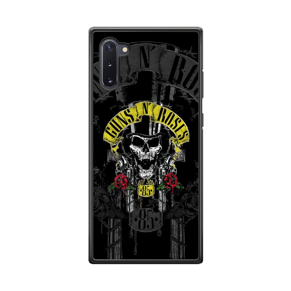 Gun's N Roses The 85 Chance Samsung Galaxy Note 10 Case-Rubber Black (2D Case)-Oxvistore