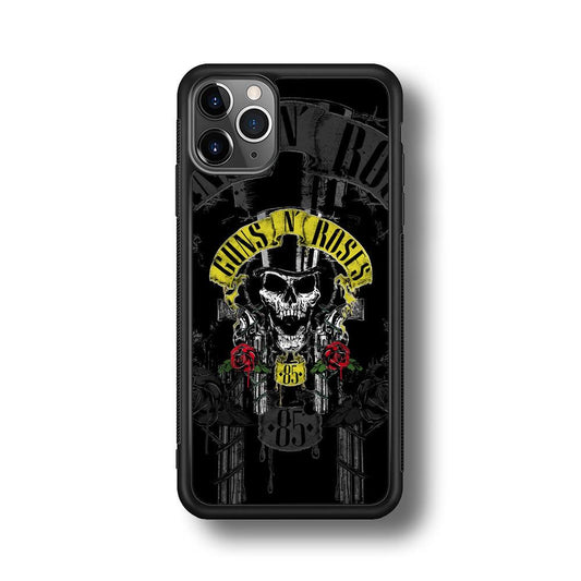Gun's N Roses The 85 Chance iPhone 11 Pro Max Case-Rubber Black (2D Case)-Oxvistore