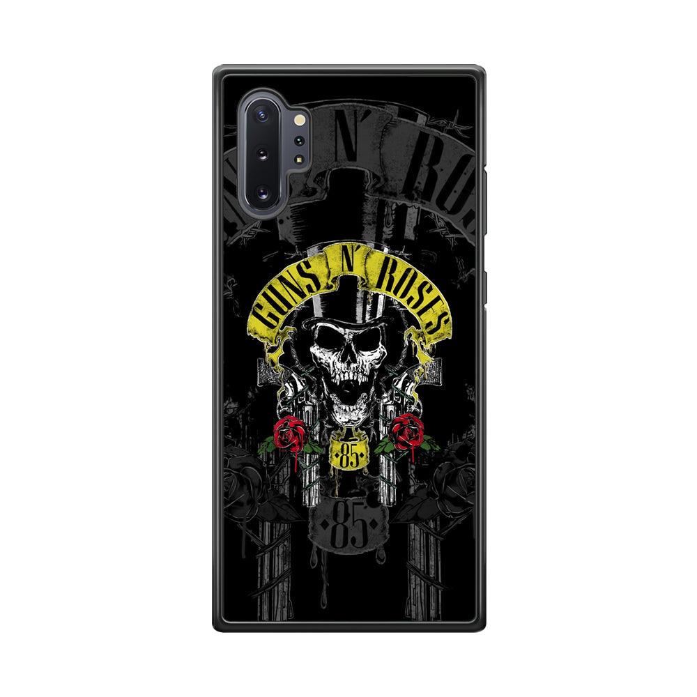 Gun's N Roses The 85 Chance Samsung Galaxy Note 10 Plus Case-Rubber Black (2D Case)-Oxvistore