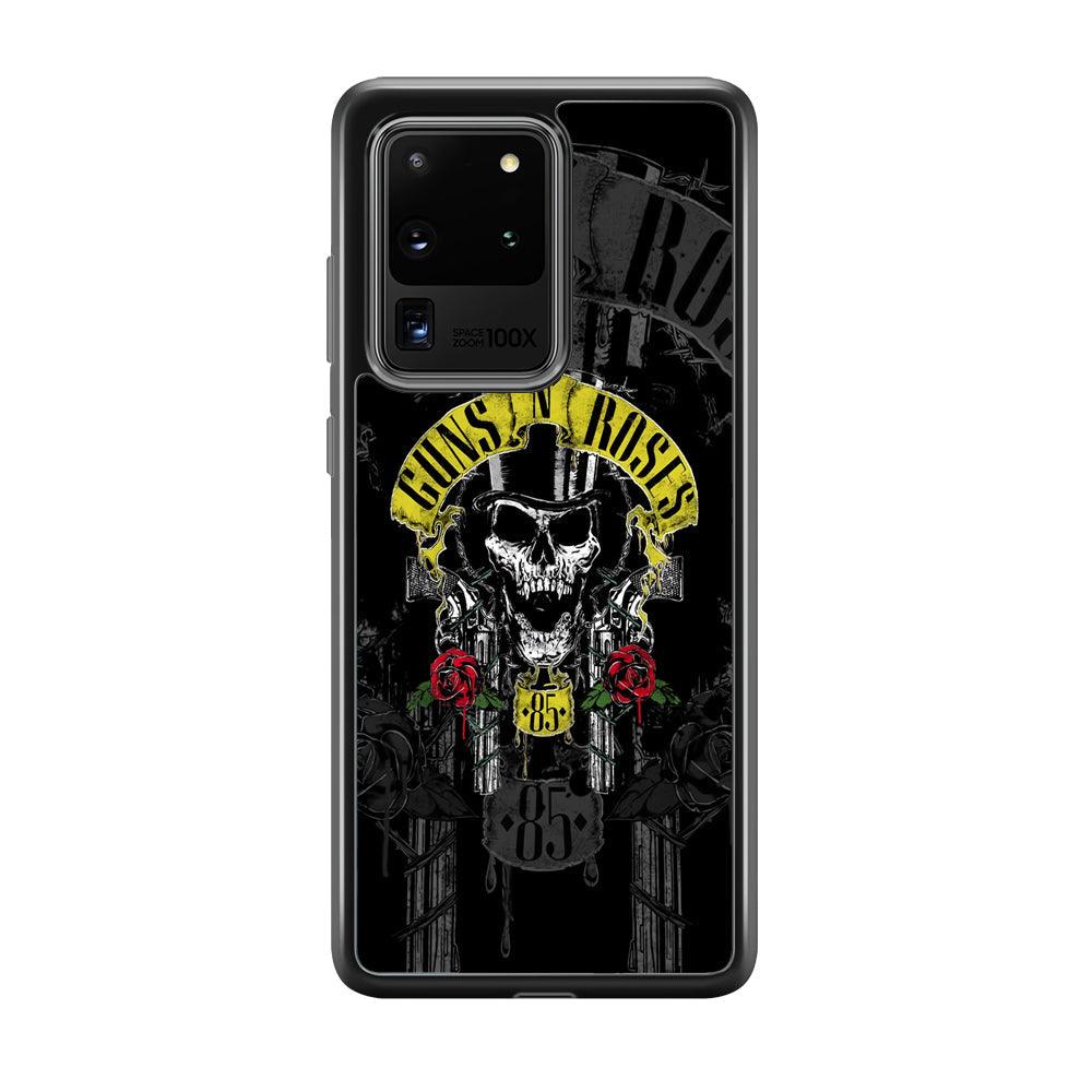 Gun's N Roses The 85 Chance Samsung Galaxy S20 Ultra Case-Rubber Black (2D Case)-Oxvistore