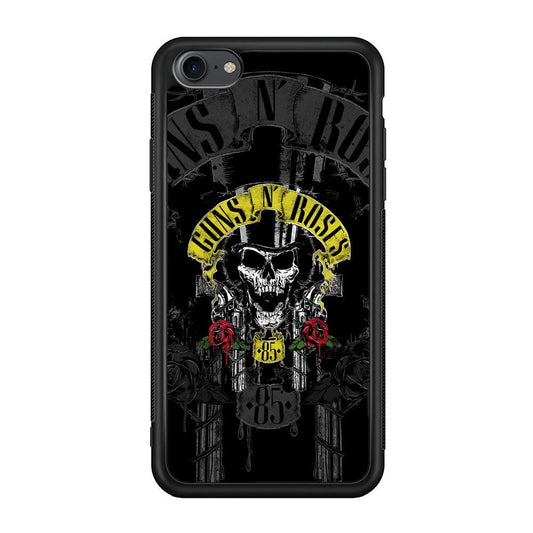 Gun's N Roses The 85 Chance iPhone 7 Case-Rubber Black (2D Case)-Oxvistore