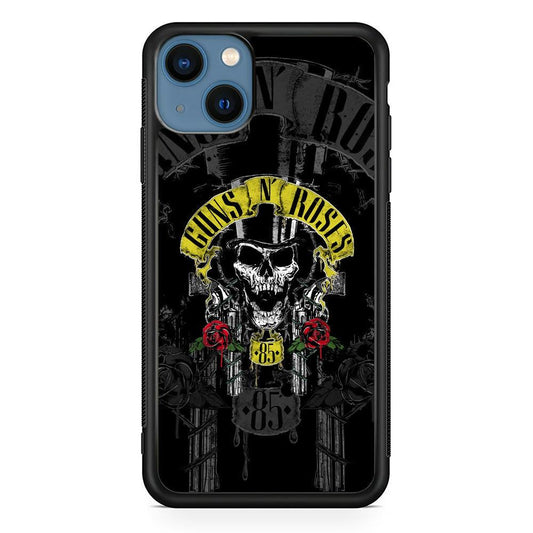 Gun's N Roses The 85 Chance iPhone 14 Case-Rubber Black (2D Case)-Oxvistore