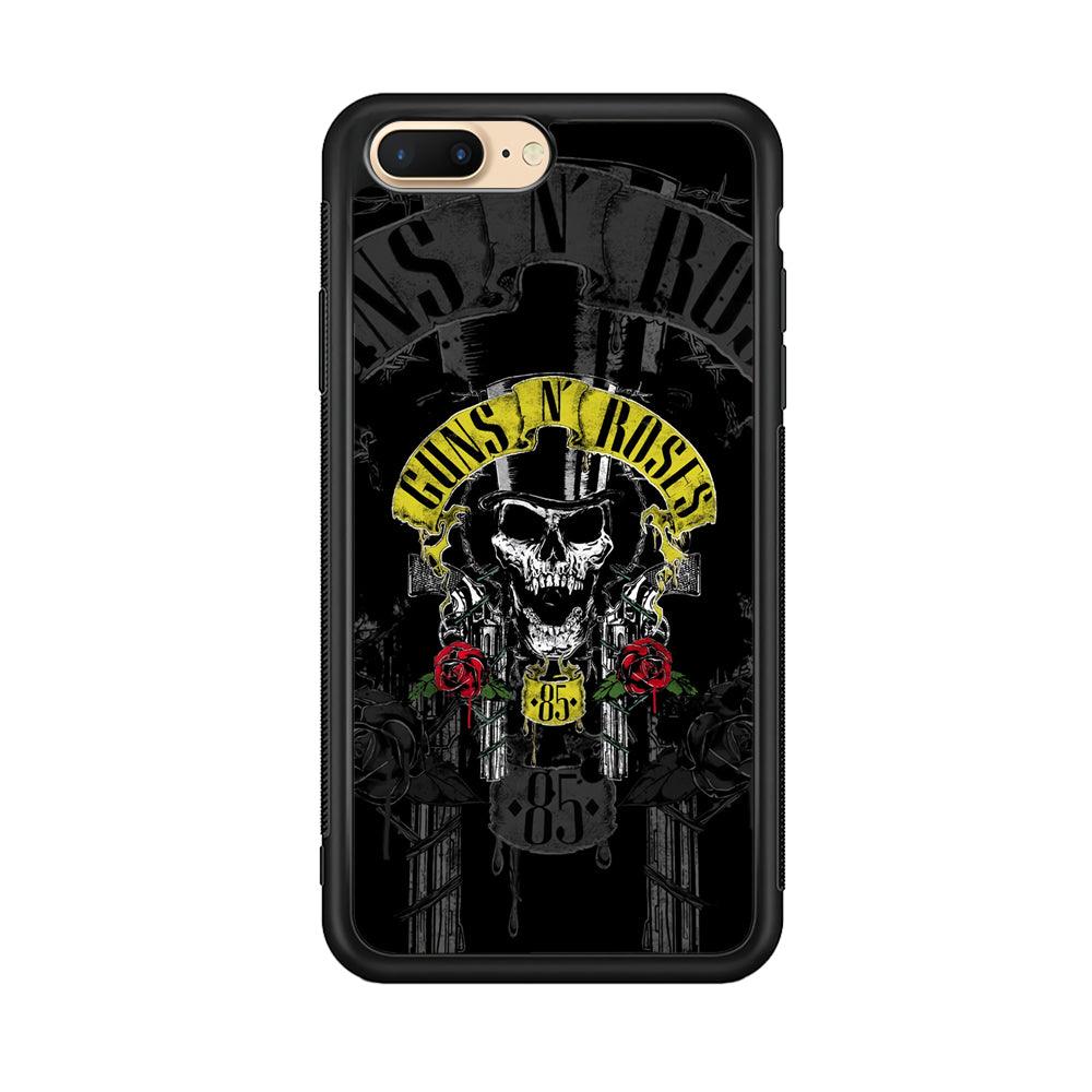 Gun's N Roses The 85 Chance iPhone 7 Plus Case-Rubber Black (2D Case)-Oxvistore