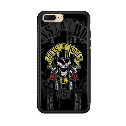 Gun's N Roses The 85 Chance iPhone 7 Plus Case-Rubber Black (2D Case)-Oxvistore