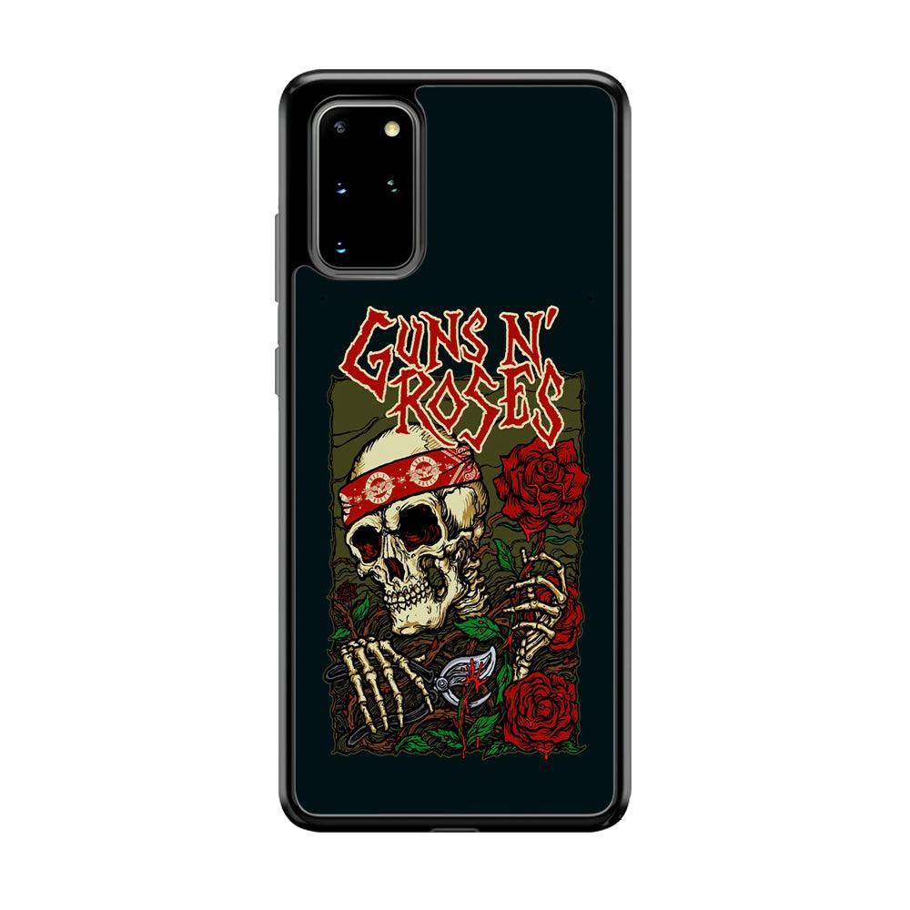 Gun's N Roses The Portland Show Samsung Galaxy S20 Plus Case-Rubber Black (2D Case)-Oxvistore