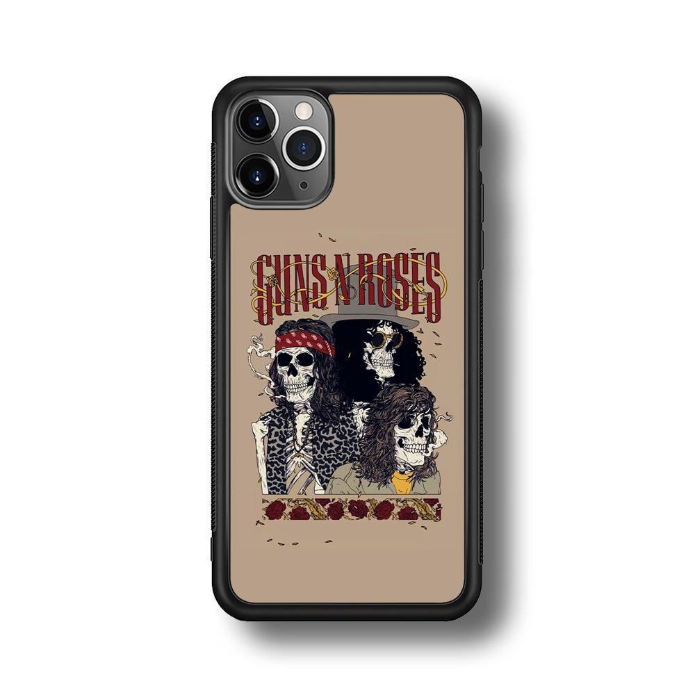 Gun's N Roses To The Nation Concert iPhone 11 Pro Case-Rubber Black (2D Case)-Oxvistore