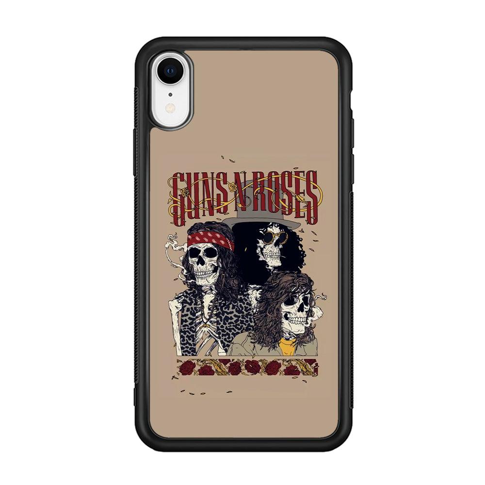 Gun's N Roses To The Nation Concert iPhone XR Case-Rubber Black (2D Case)-Oxvistore