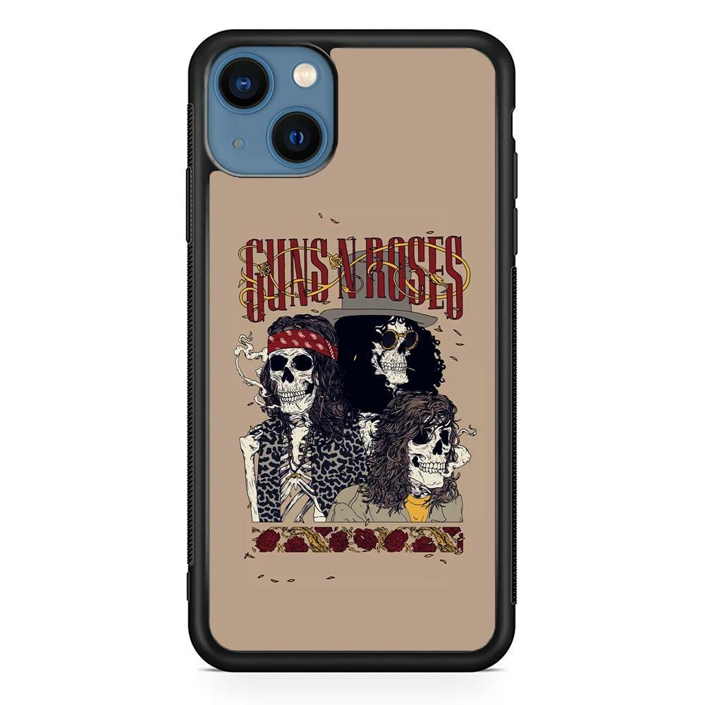 Gun's N Roses To The Nation Concert iPhone 14 Case-Rubber Black (2D Case)-Oxvistore