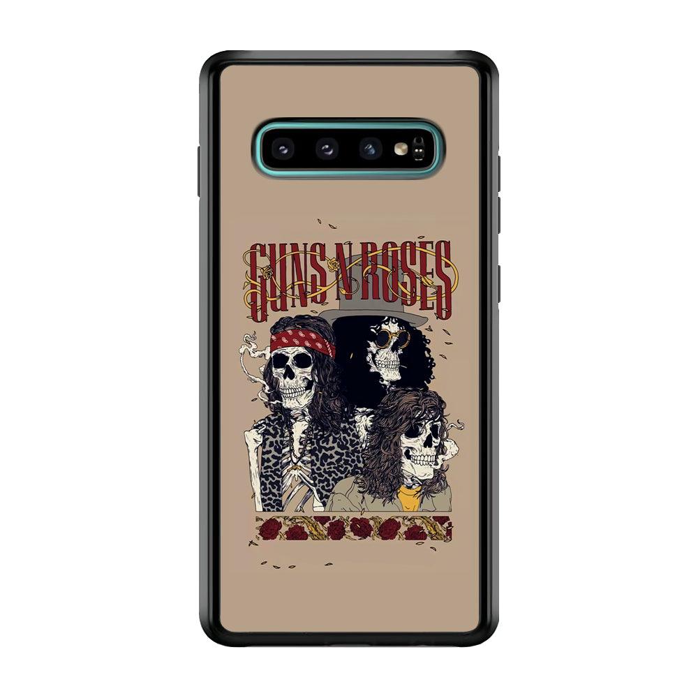 Gun's N Roses To The Nation Concert Samsung Galaxy S10 Case-Rubber Black (2D Case)-Oxvistore