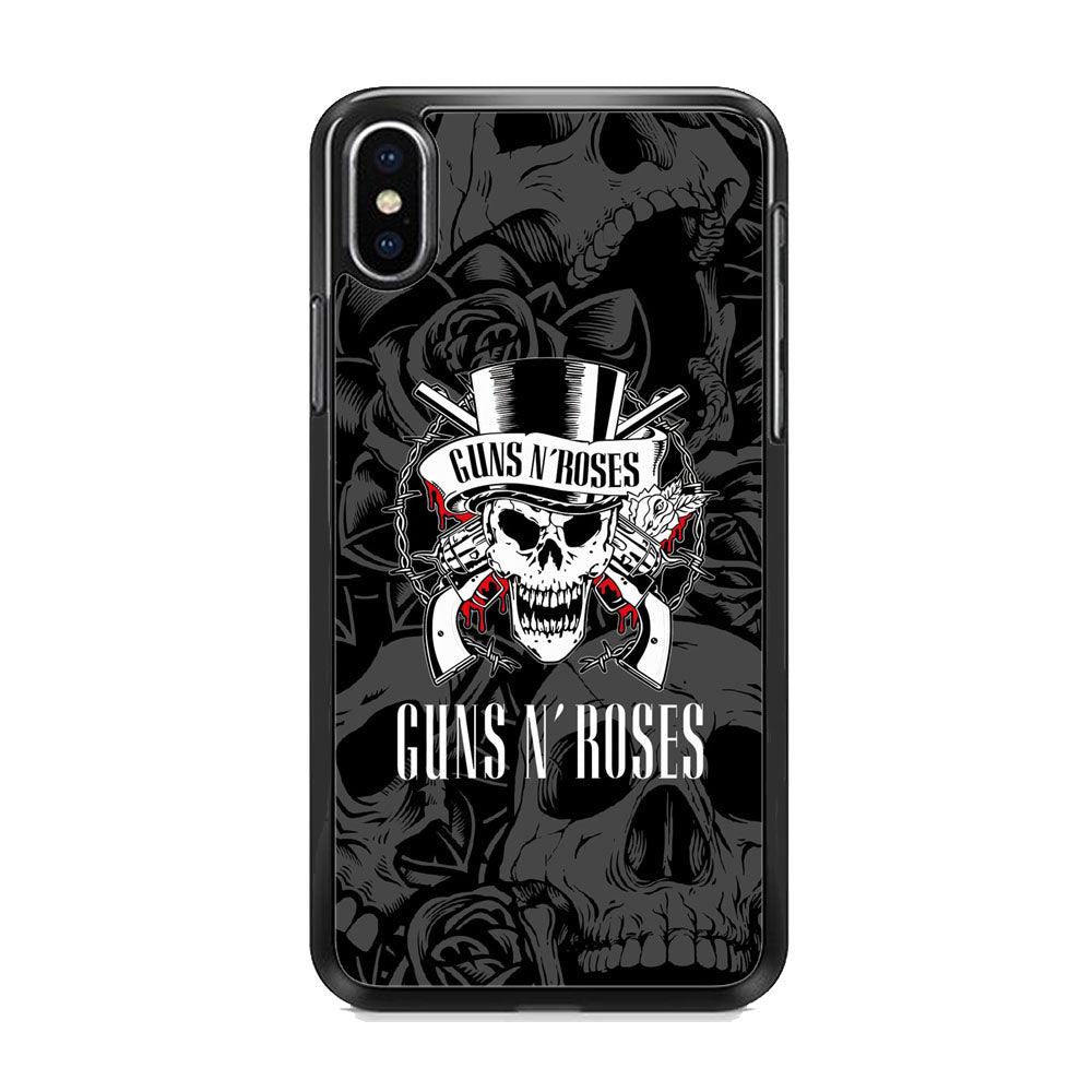 Gun's N Roses Pile of Skulls iPhone XS MAX Case-3D Case-Oxvistore