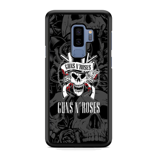 Gun's N Roses Pile of Skulls Samsung Galaxy S9 Plus Case-Rubber White (2D Case)-Oxvistore