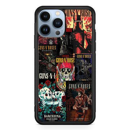 Guns N Roses Album Covers 2D Rubber Phone Case