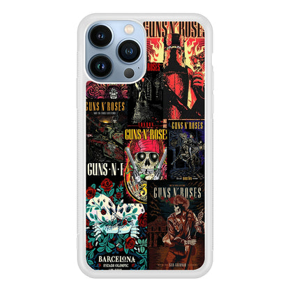 Guns N Roses Album Covers 2D Rubber Phone Case