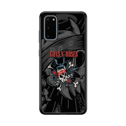 Guns N Roses Red Headkerchief Samsung Galaxy S20 Case-Rubber Black (2D Case)-Oxvistore