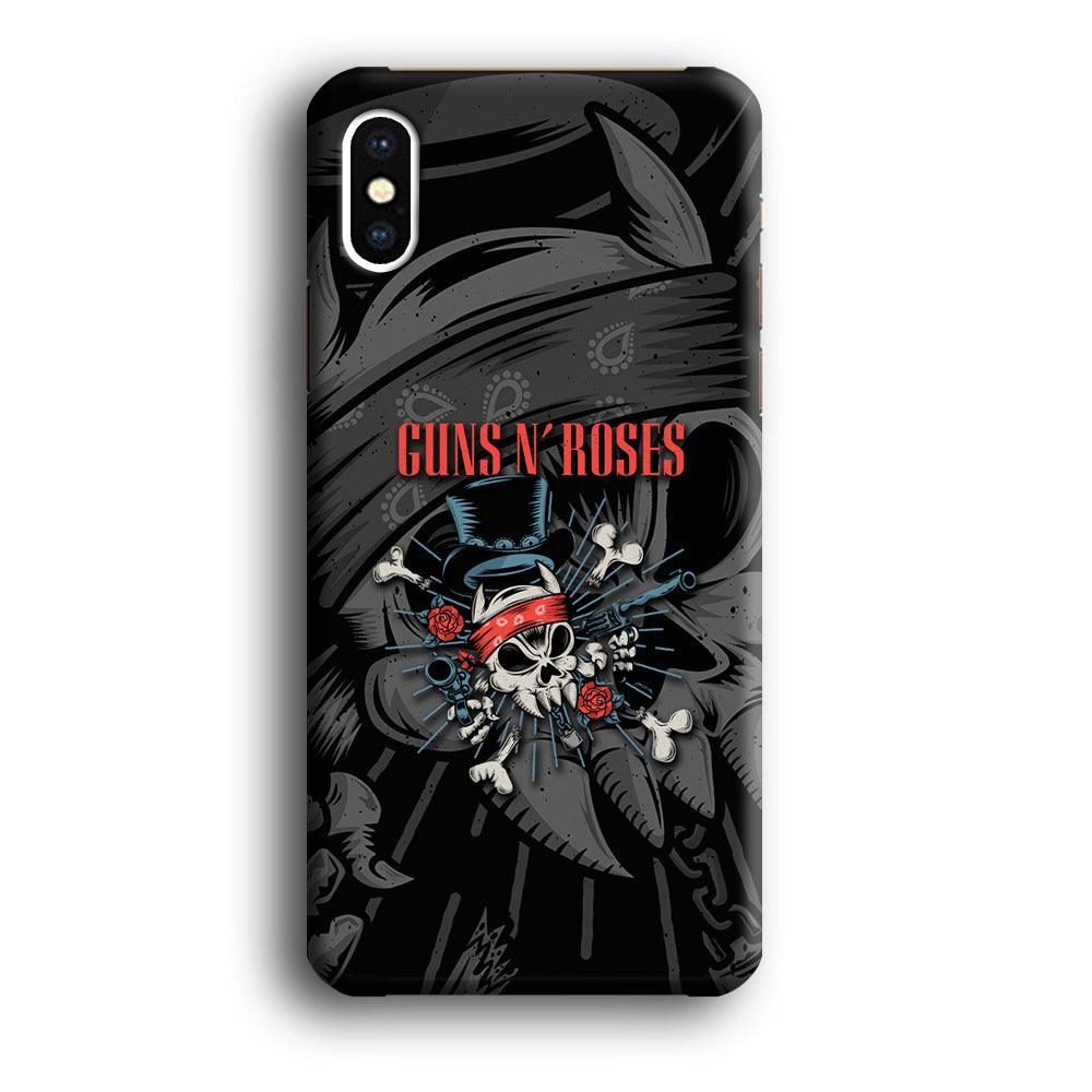 Guns N Roses Red Headkerchief iPhone X Case-Oxvistore