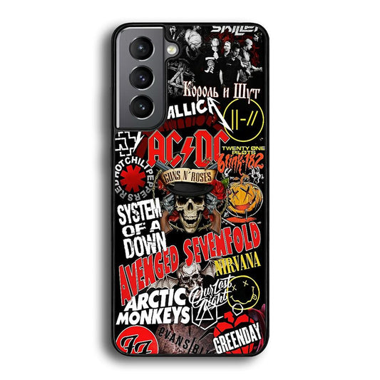 Guns N Roses Rock Star Assembly Point Samsung Galaxy S24 Case-Rubber Black (2D Case)-Oxvistore