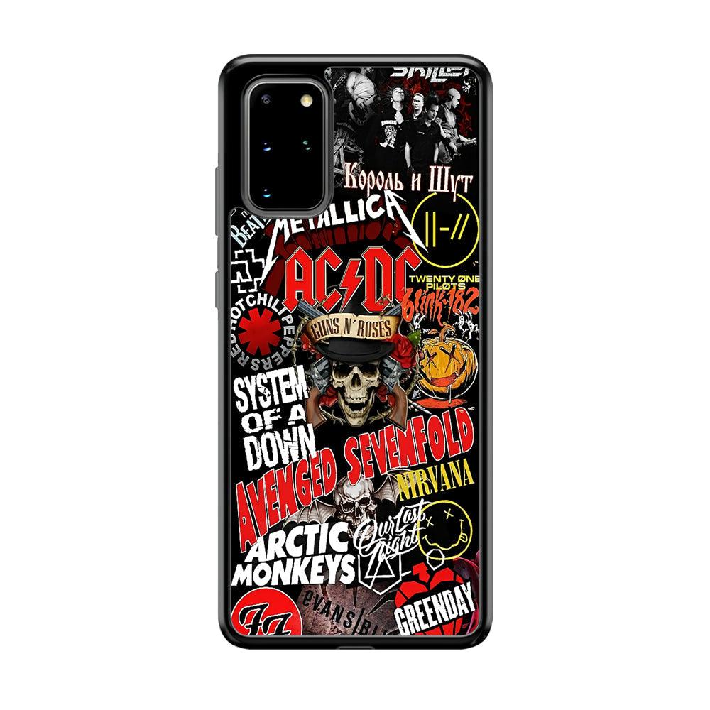Guns N Roses Rock Star Assembly Point Samsung Galaxy S20 Plus Case-Rubber Black (2D Case)-Oxvistore